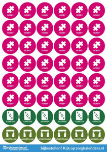 Stickervellen Hobby/Kaarten/Voorstelling