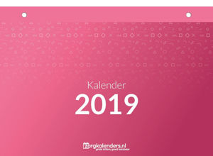 Dagkalender A5, scheurkalender, voorbeeld voorzijde 2019