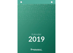 Weekkalender A5, scheurkalender, voorzijde