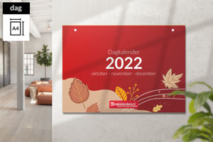 Dagkalender A4 liggend scheurkalender