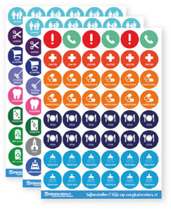 Set stickervellen