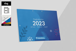 Dagkalender A4 liggen 2023